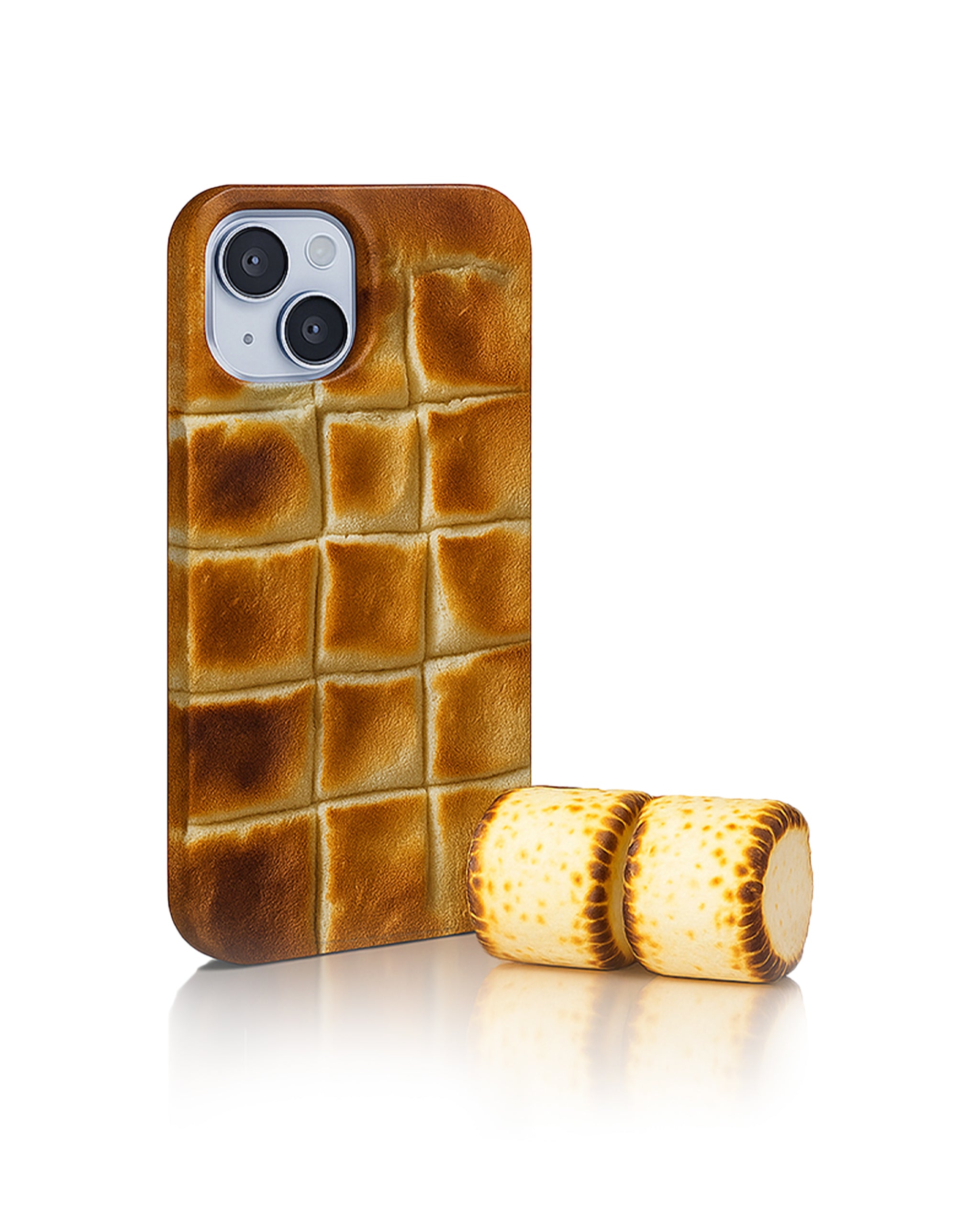 Cozy matte phone case with toasted marshmallow texture by Zerone