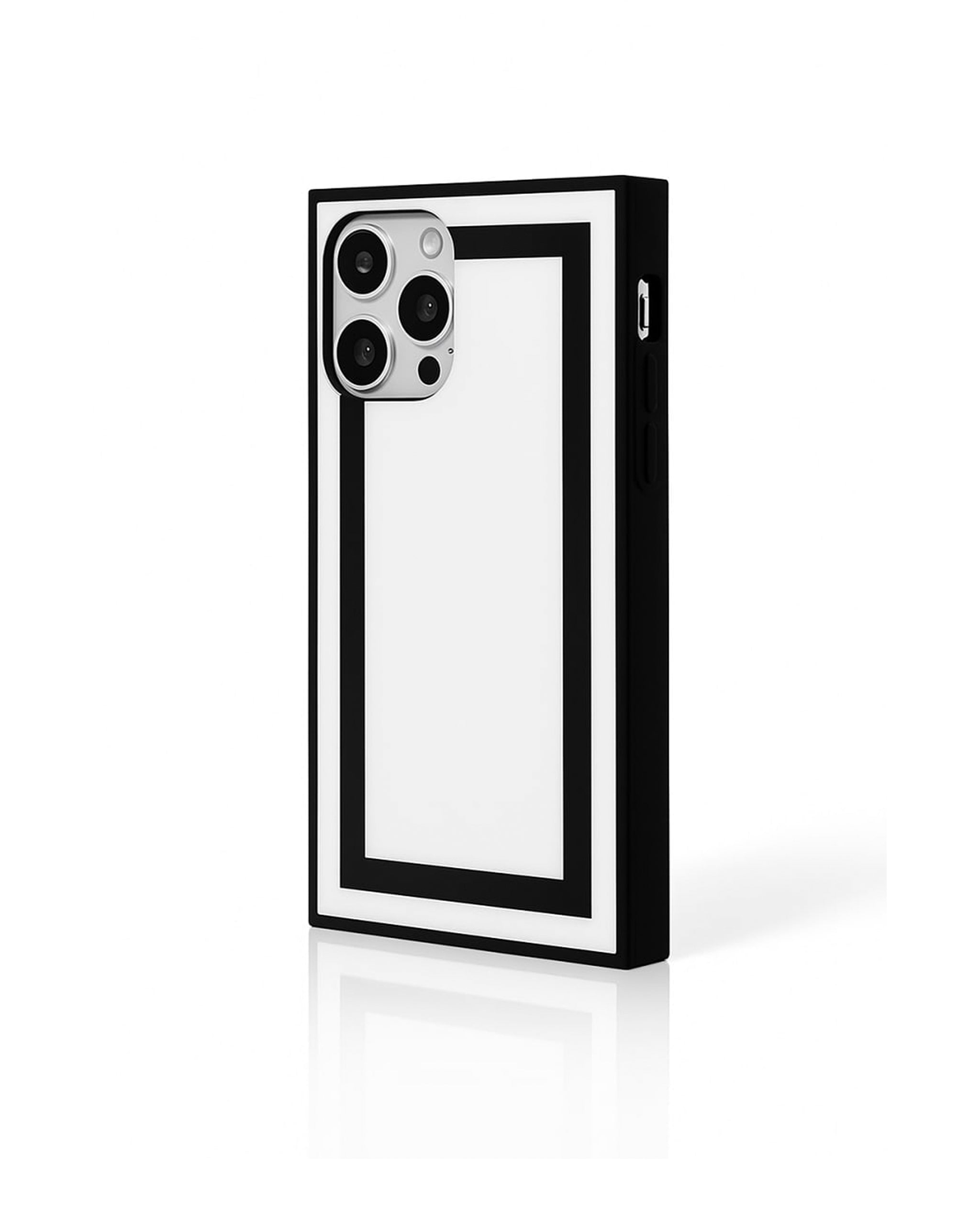 Minimalist black and white geometric phone case by Zerone
